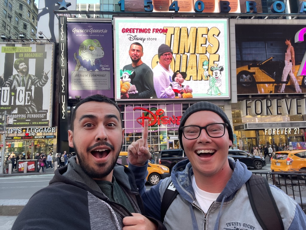 Ben in Times Square